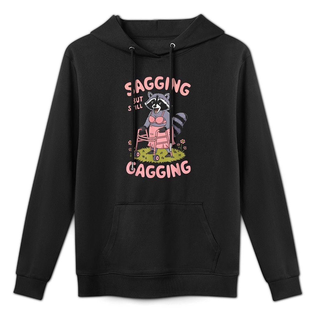 Embarrassing Funny Racoon Inappropriate Adult Humor Breathable Fabric Hoodie