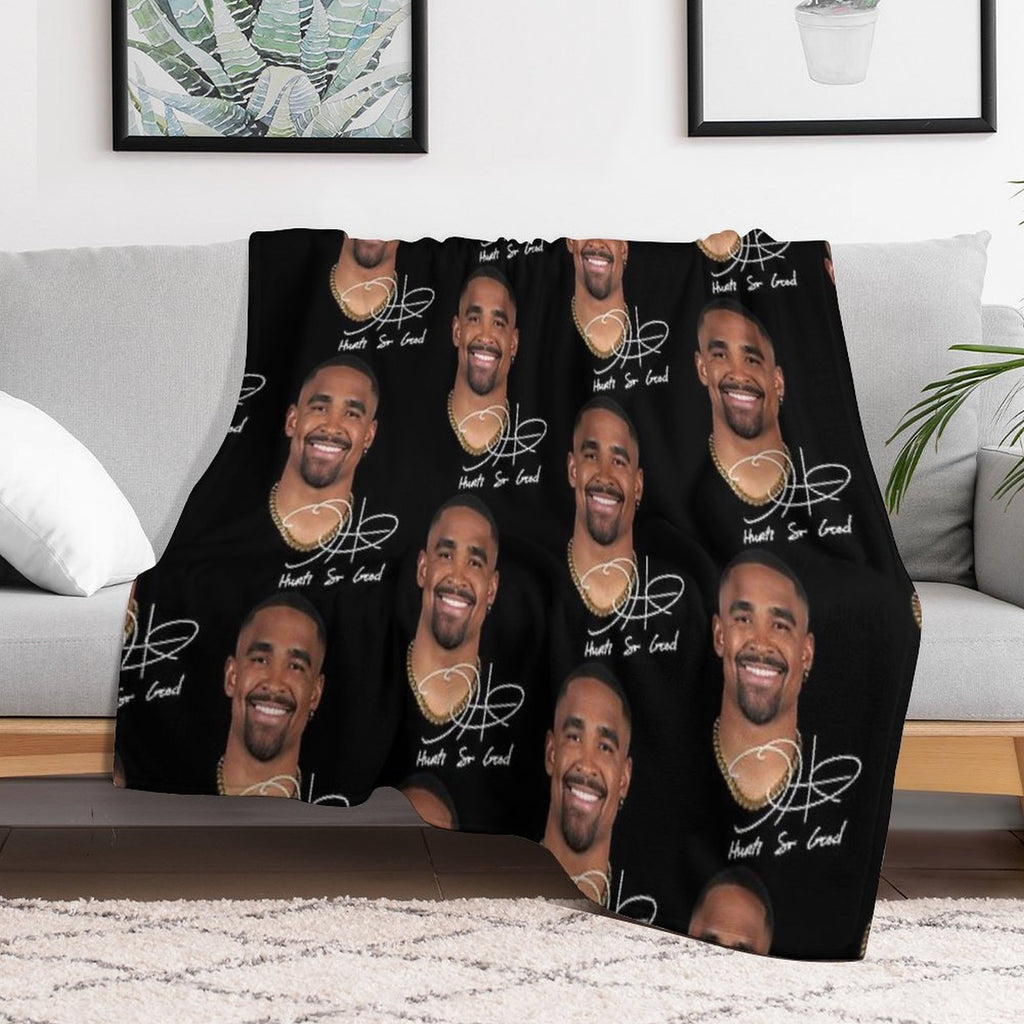 Jalen Hurts So Good Vintage 90s Machine-washable Throw Blanket