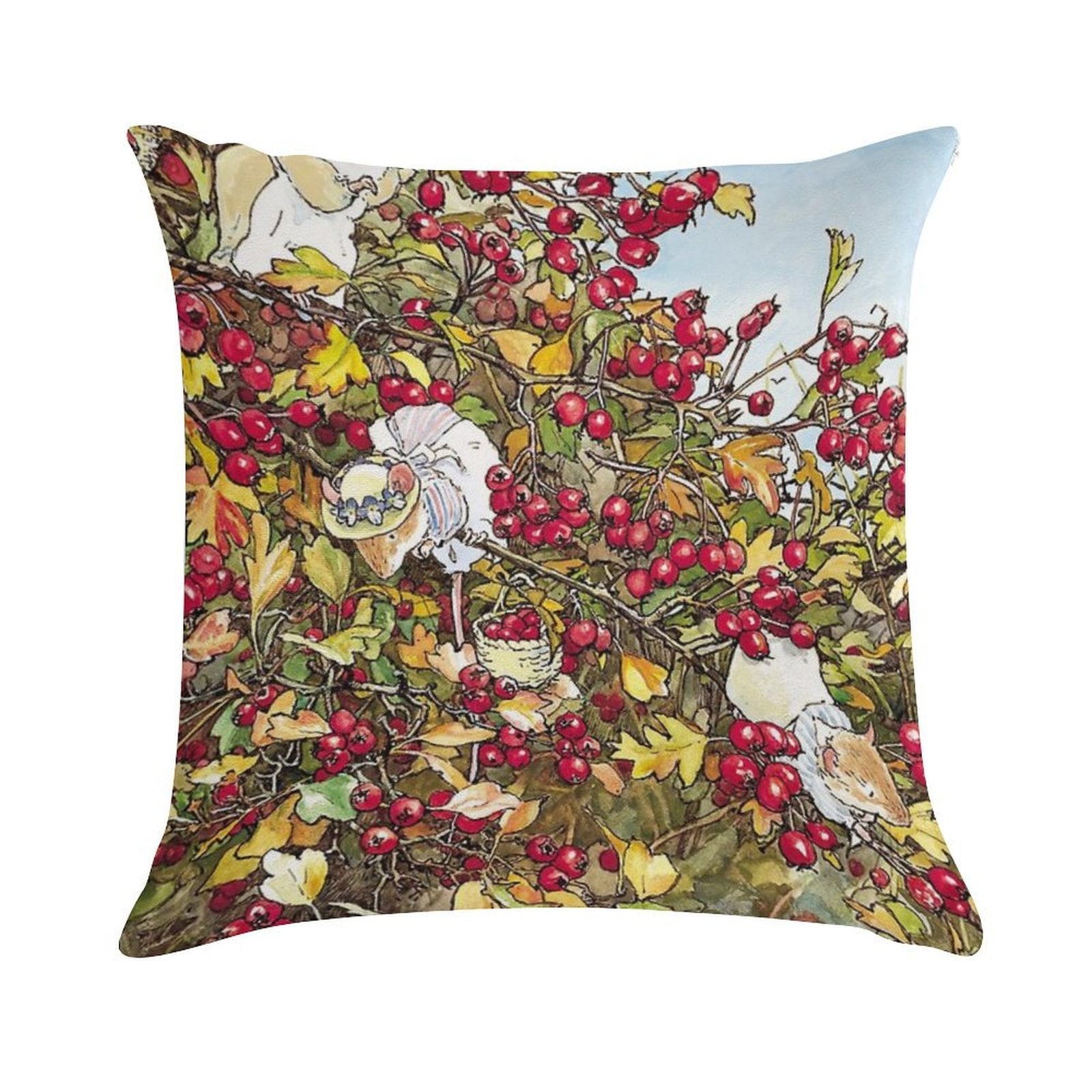 The Blackthorn Bush Soft Shrink-Resistant Throw Pillow