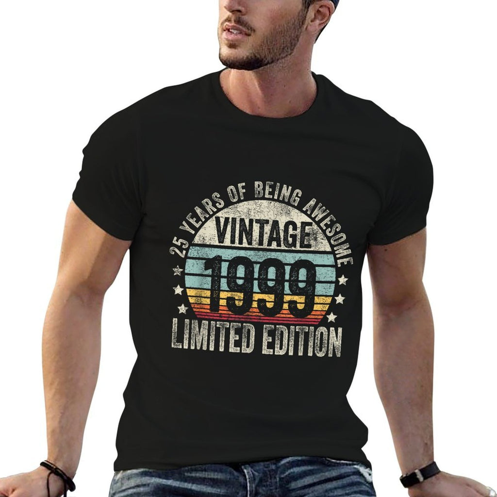 25 Year Old Gifts Vintage 1999 Limited Edition 25th Birthday  Quick-drying T-Shirt
