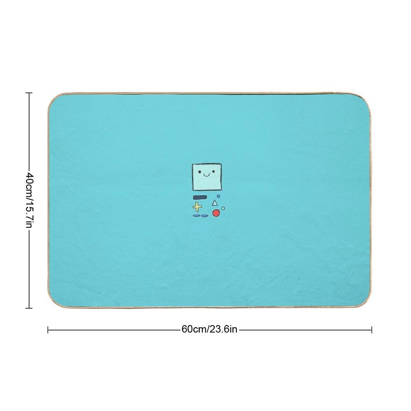 Cute, Handdrawn BMO  Stain-Proof Bath Mat