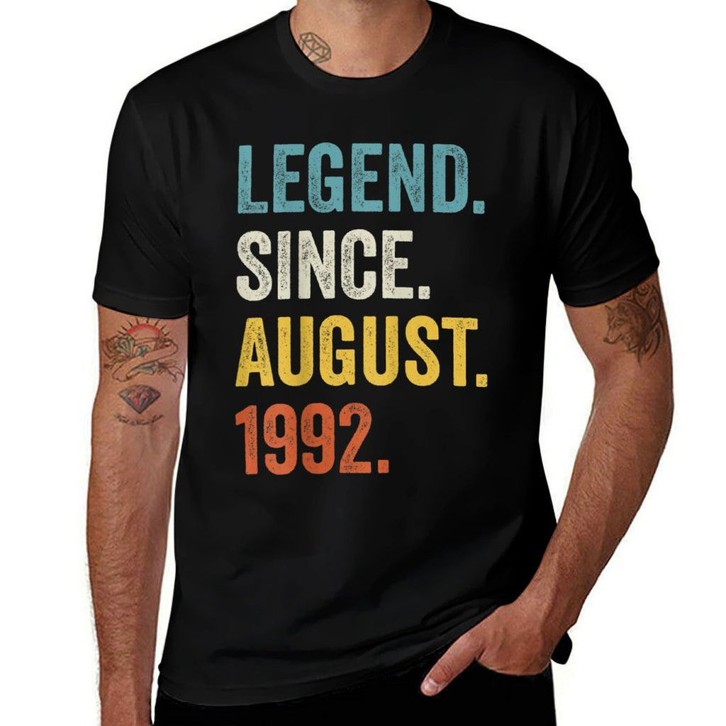 30 Years Old Legend Since August 1992 30th Birthday  Soft T-Shirt