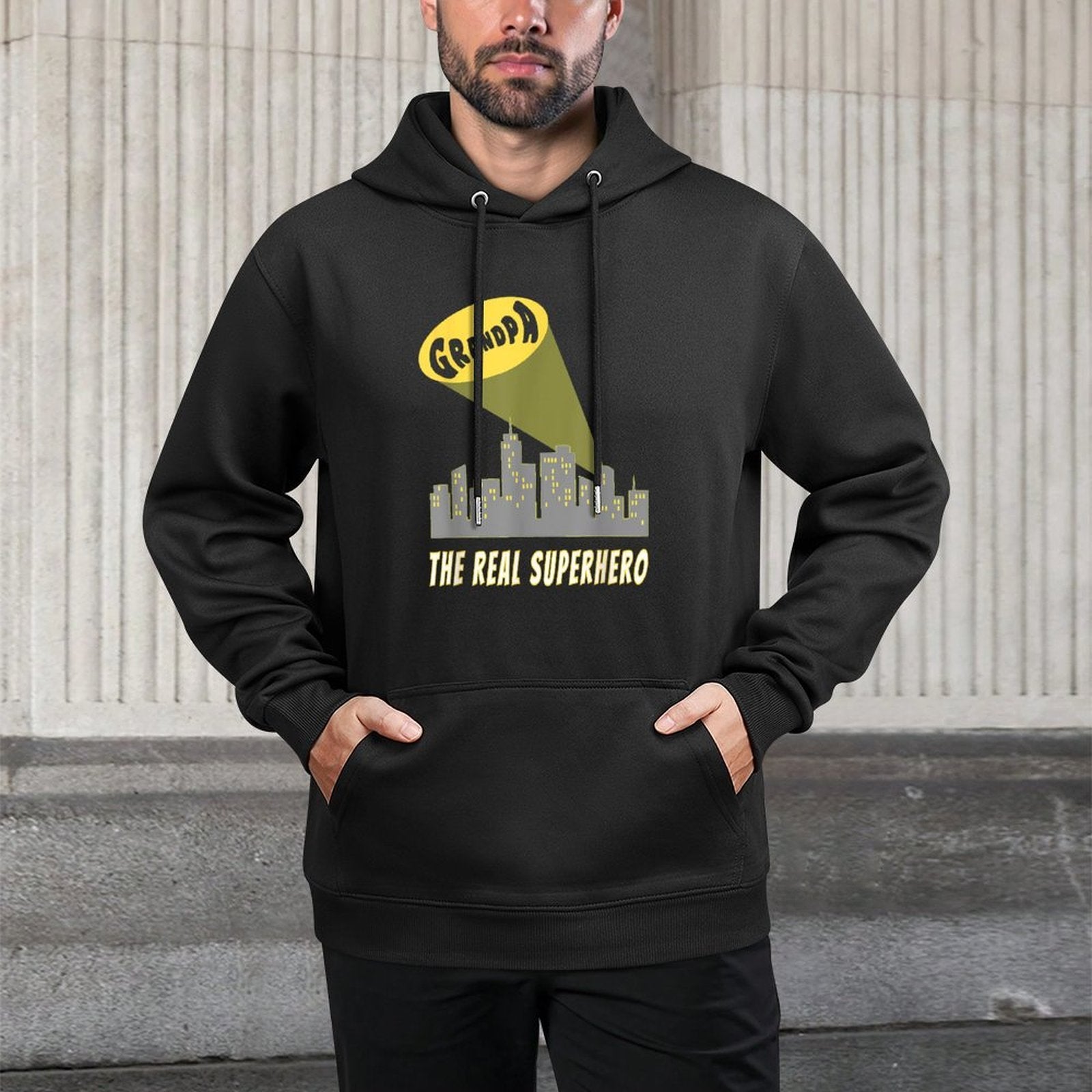Grandpa - The Real Superhero Relaxed Fit Hoodie