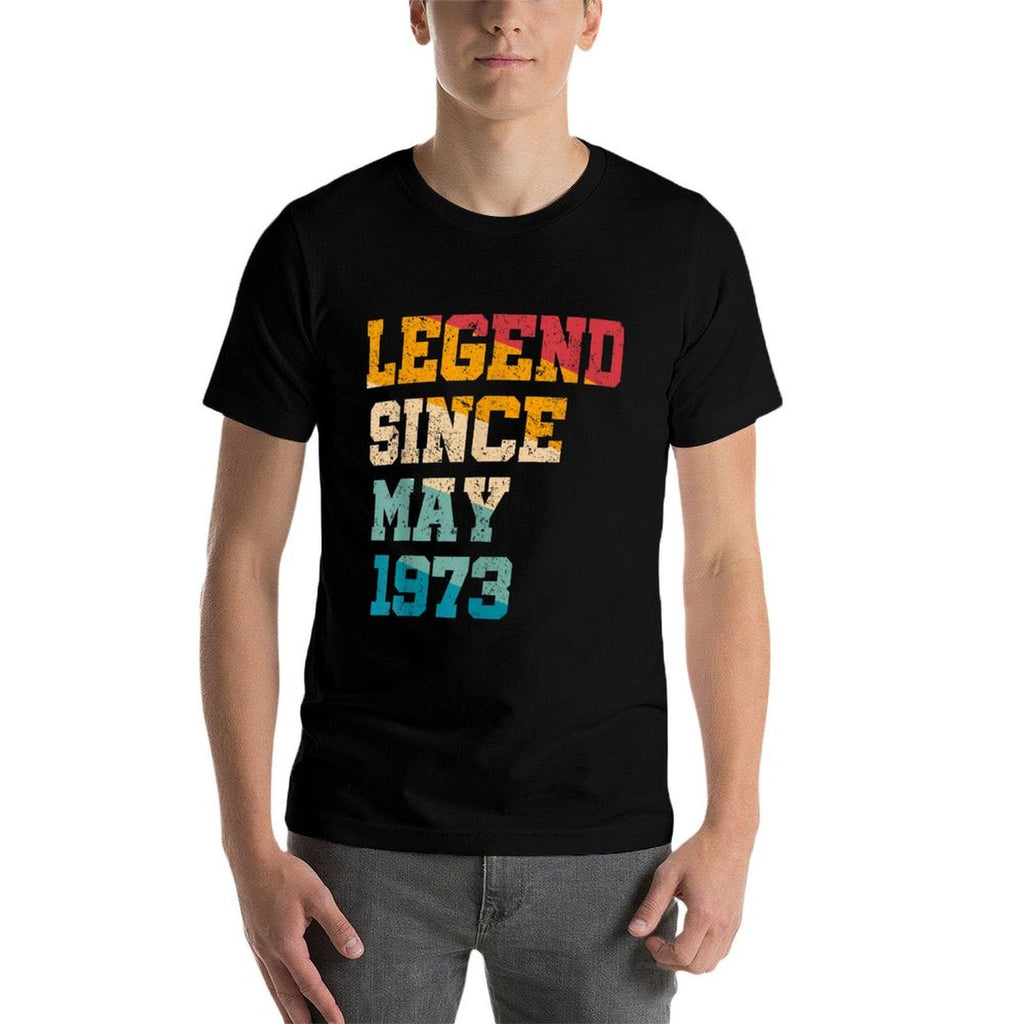 Legend Since May 1973 Funny 52 Years Old Retro 52nd Birthday  Breathable T-Shirt
