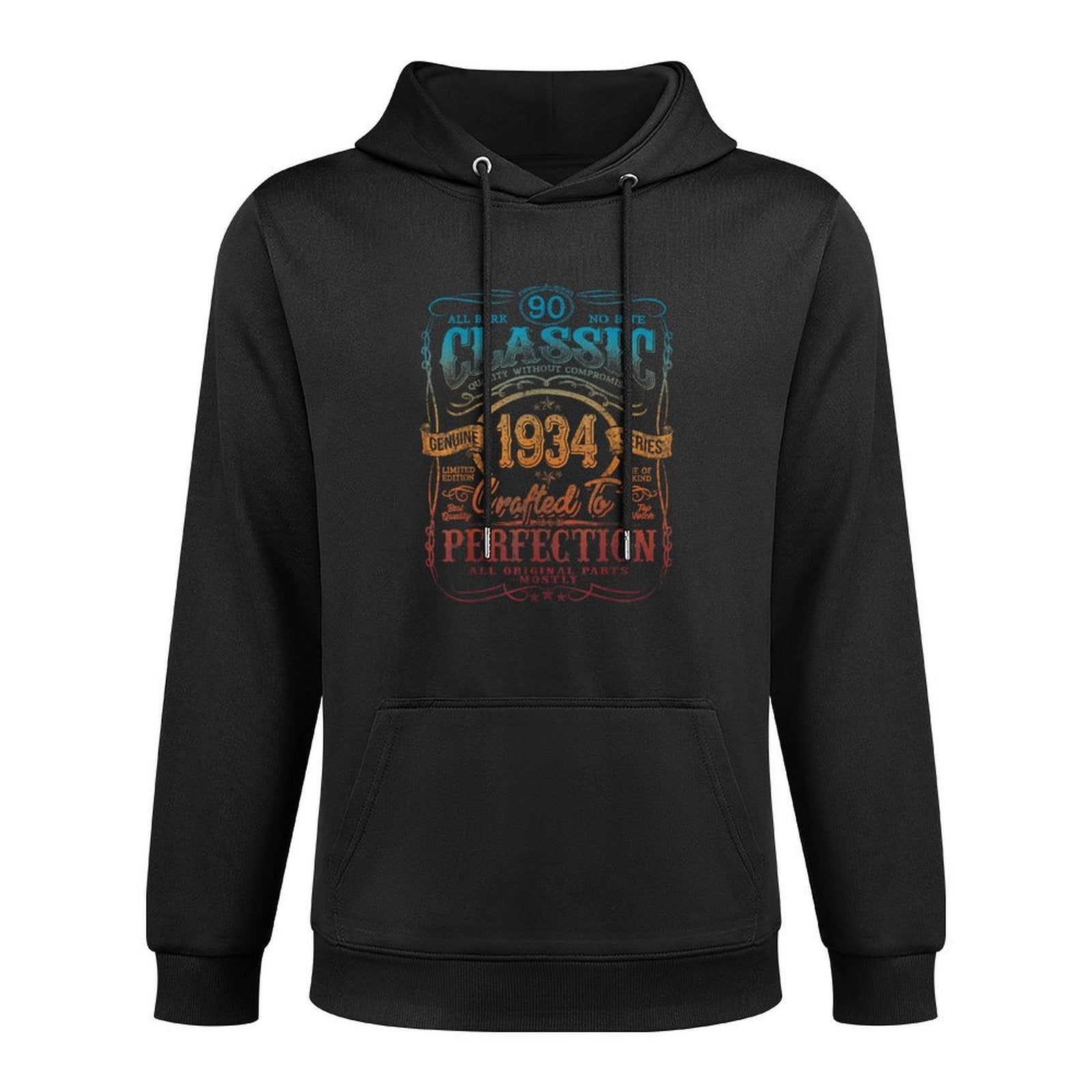 Vintage 1934 Limited Edition 90 Year Old 90th Birthday Customizable Surface Hoodie
