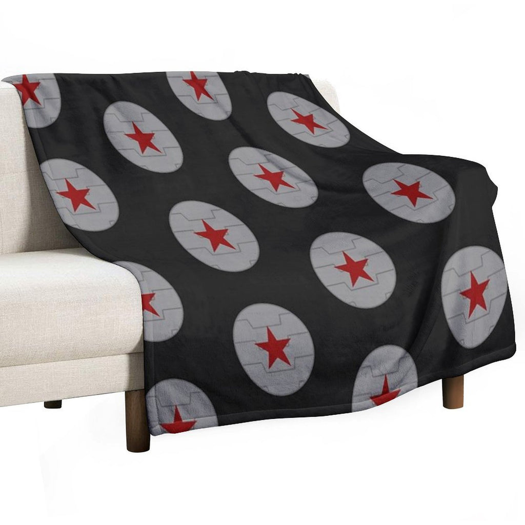 Winter Soldier Emblem Travel-friendly Throw Blanket