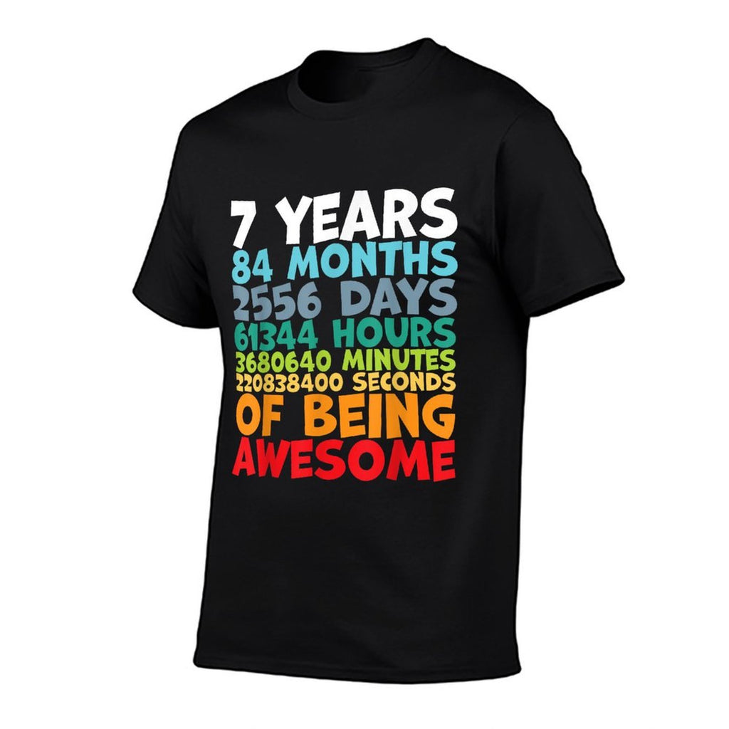 7 Year Old BDay Decorations Son Boy 7yr 7th Birthday  Polyester Blend T-Shirt