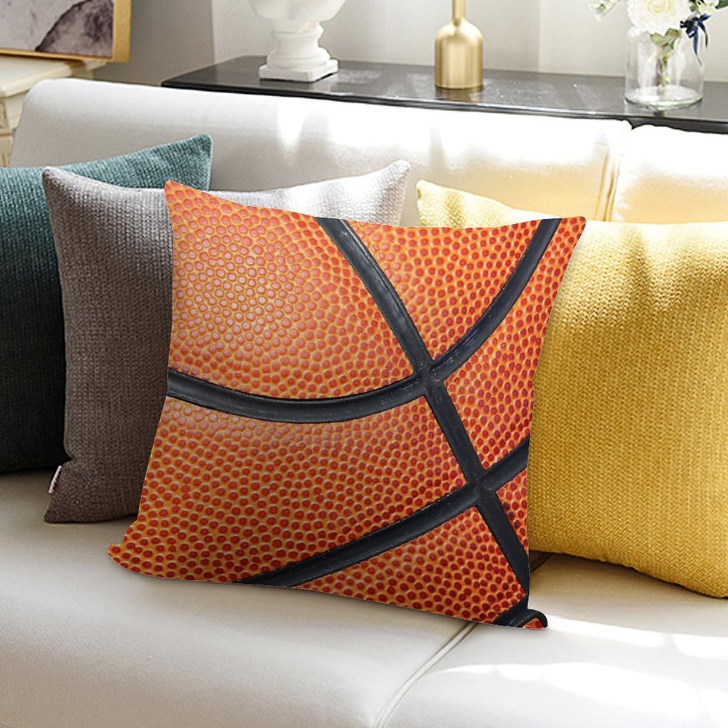 Basketball Throw Pillow Soft Multiple Sizes Throw Pillow