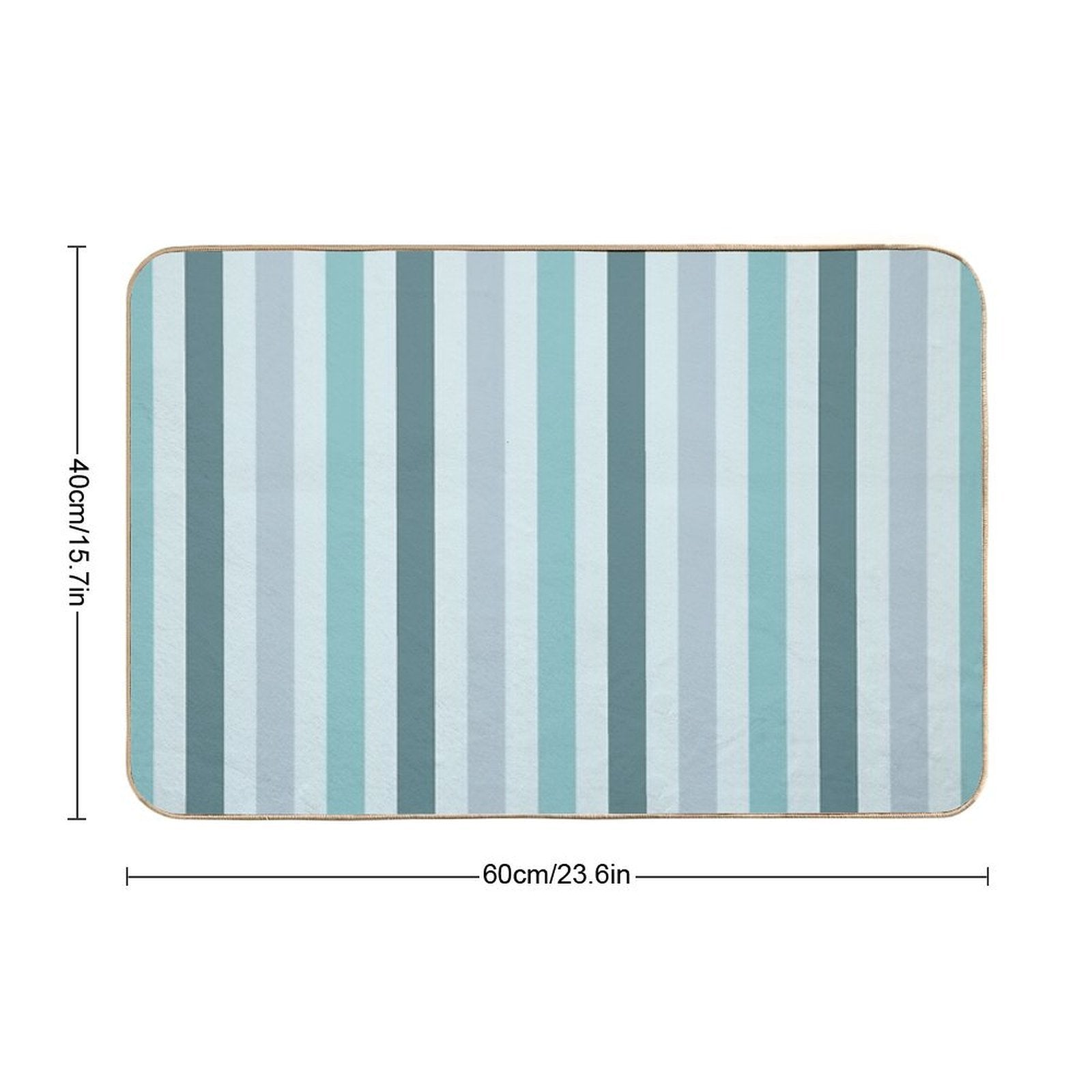 Color Block Lines V  Easy To Clean Bath Mat