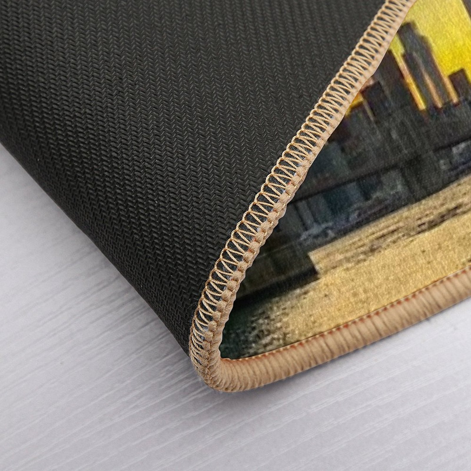 Manhattan Bridge Skyline Sunset Brooklyn New York City  Multi-Purpose Bath Mat