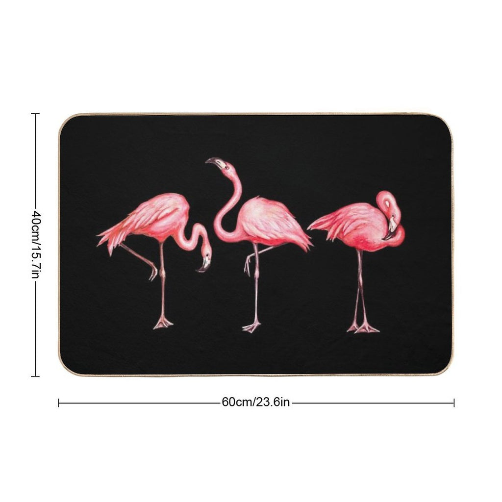 Flamingo  Rapid-Drying Bath Mat