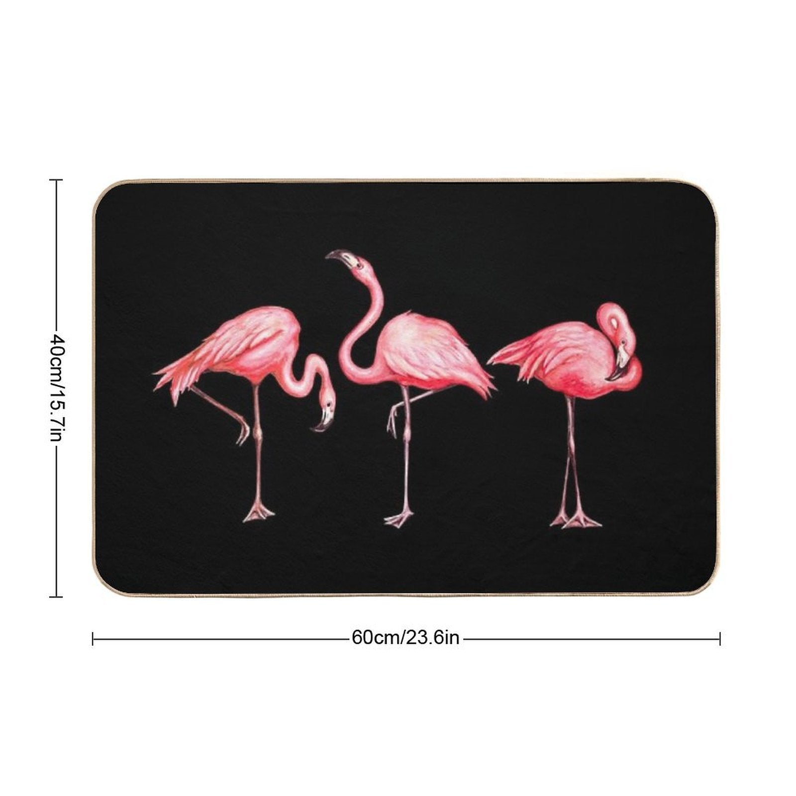 Flamingo  Rapid-Drying Bath Mat