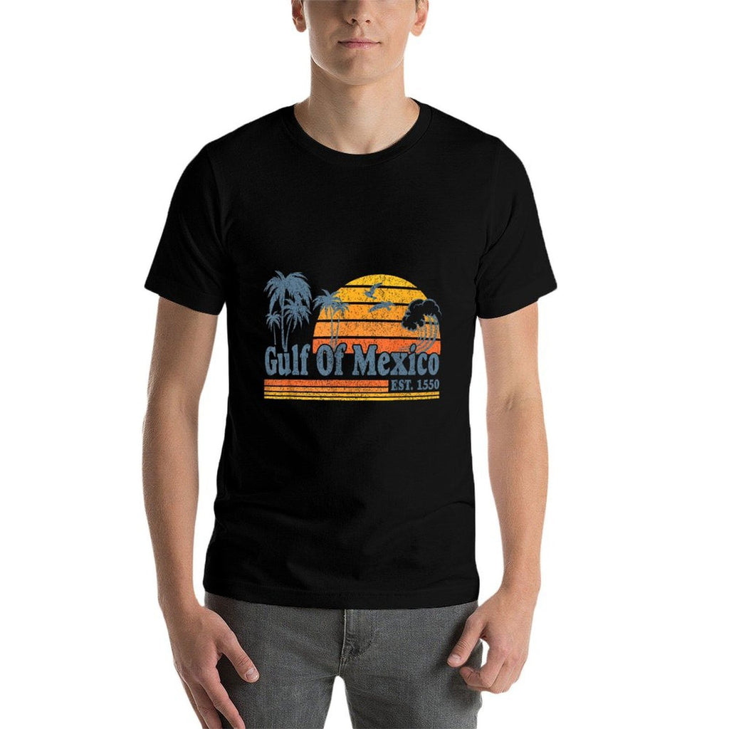 Gulf of Mexico Forever Retro Vintage Beach Mens Womens  Affordable Price T-Shirt