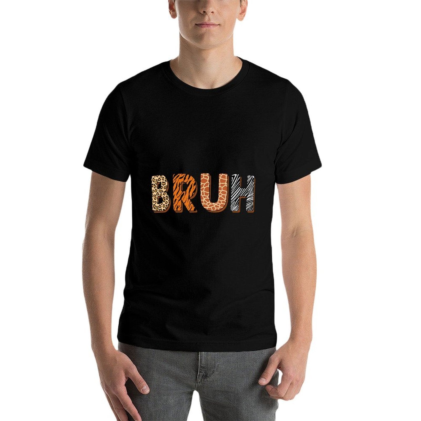 Safari Bruh Zookeeper Funny Animals Wildlife Boys Kids Girls  Slim-fit Cut T-Shirt