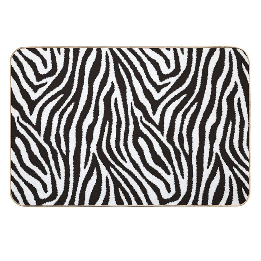 Zebra Pattern  Pet-Safe Bath Mat