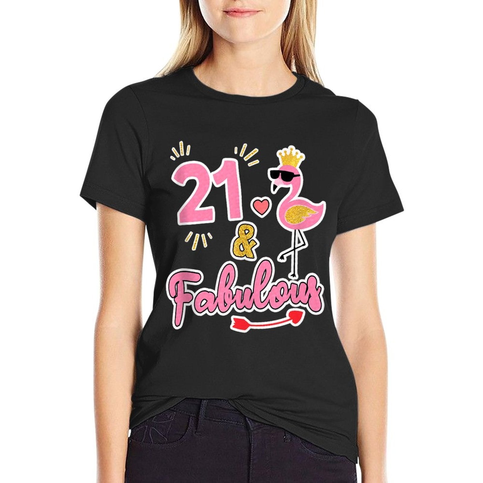 21 And Fabulous - 21 Years Old Gift - 21st Birthday  Odor-resistant T-Shirt
