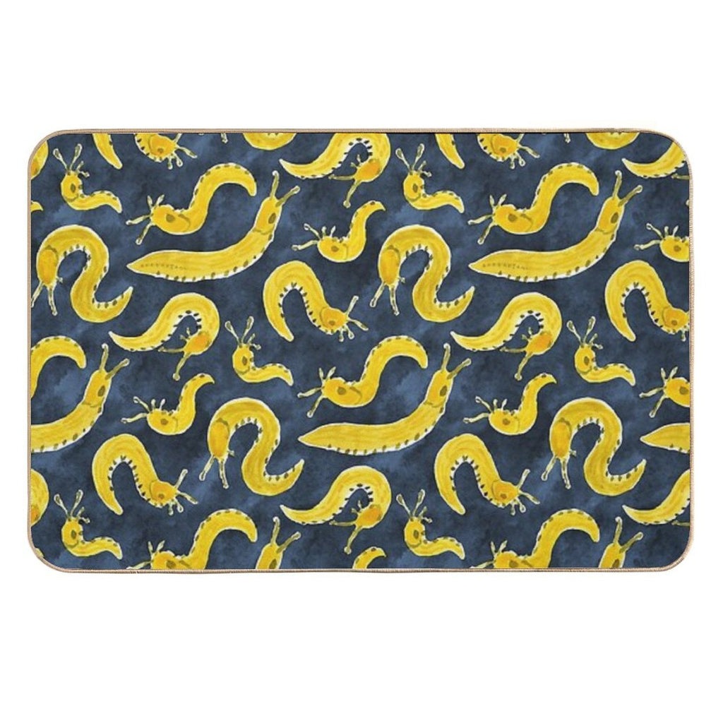 SLUG PARTY Banana Slug Print  Anti-Trip Bath Mat