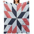 Quilt,patchwork Quilt,quilt Pattern,pennsylvannia Dutch Quilt,lancaster Pa, Star Quilt Gift-ready Throw Blanket