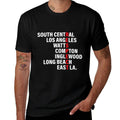 West Side RESPECT Los Angeles Watts Compton Long Beach  Summer-ready Fabric T-Shirt