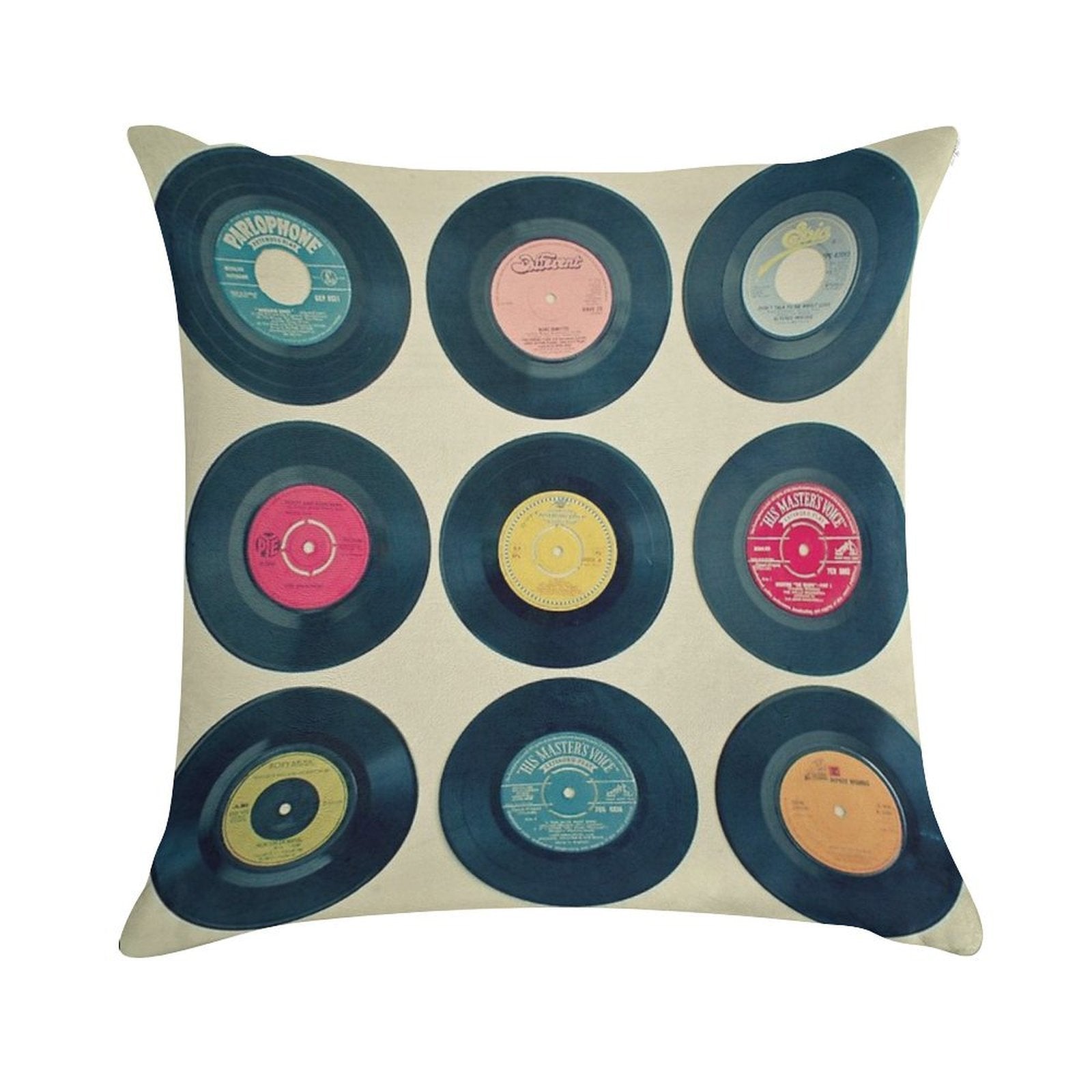 Vinyl Collection Soft Anti-Pilling Throw Pillow