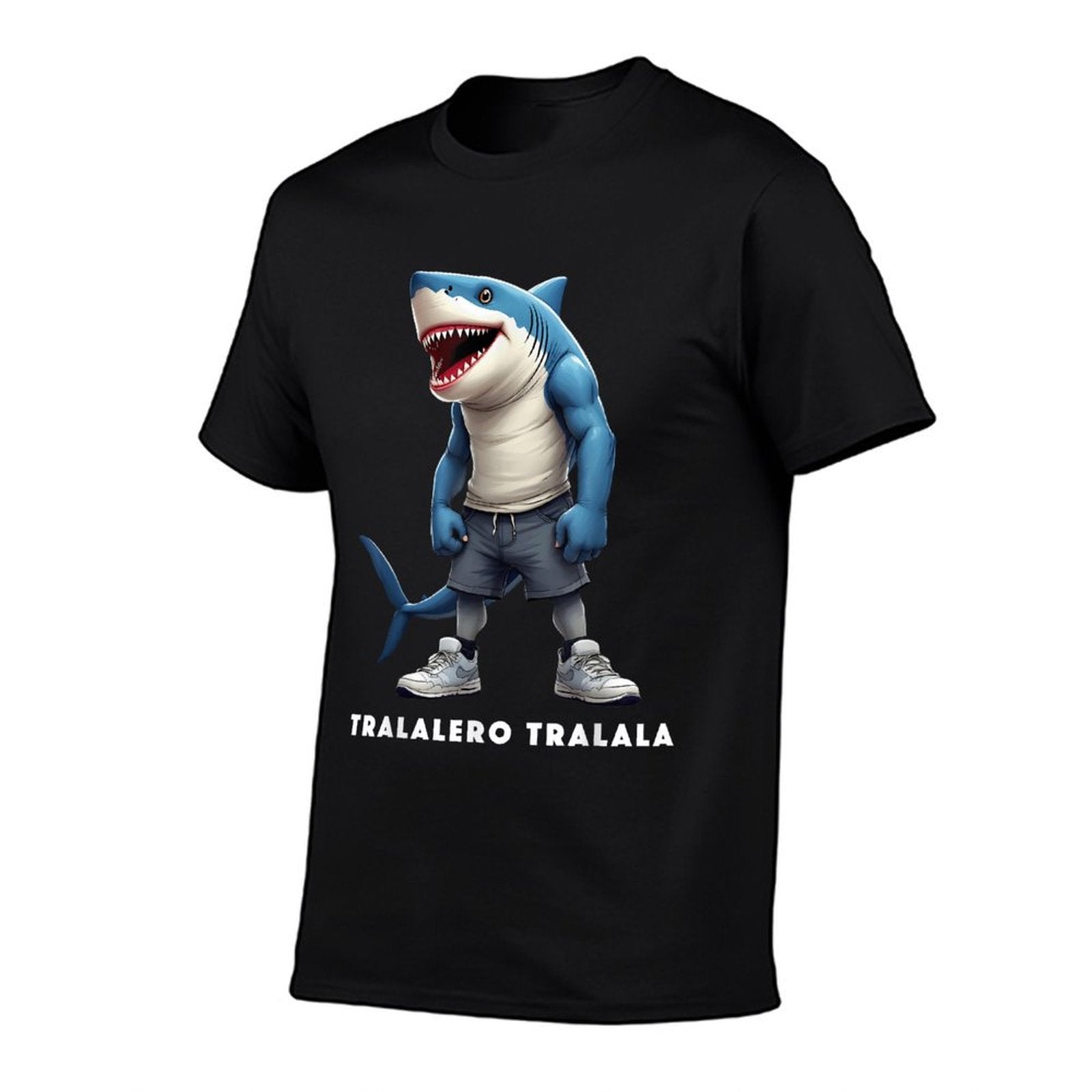 Tralalero Tralala Meme Funny Shark Quote Italian Saying  Eco-friendly Material T-Shirt