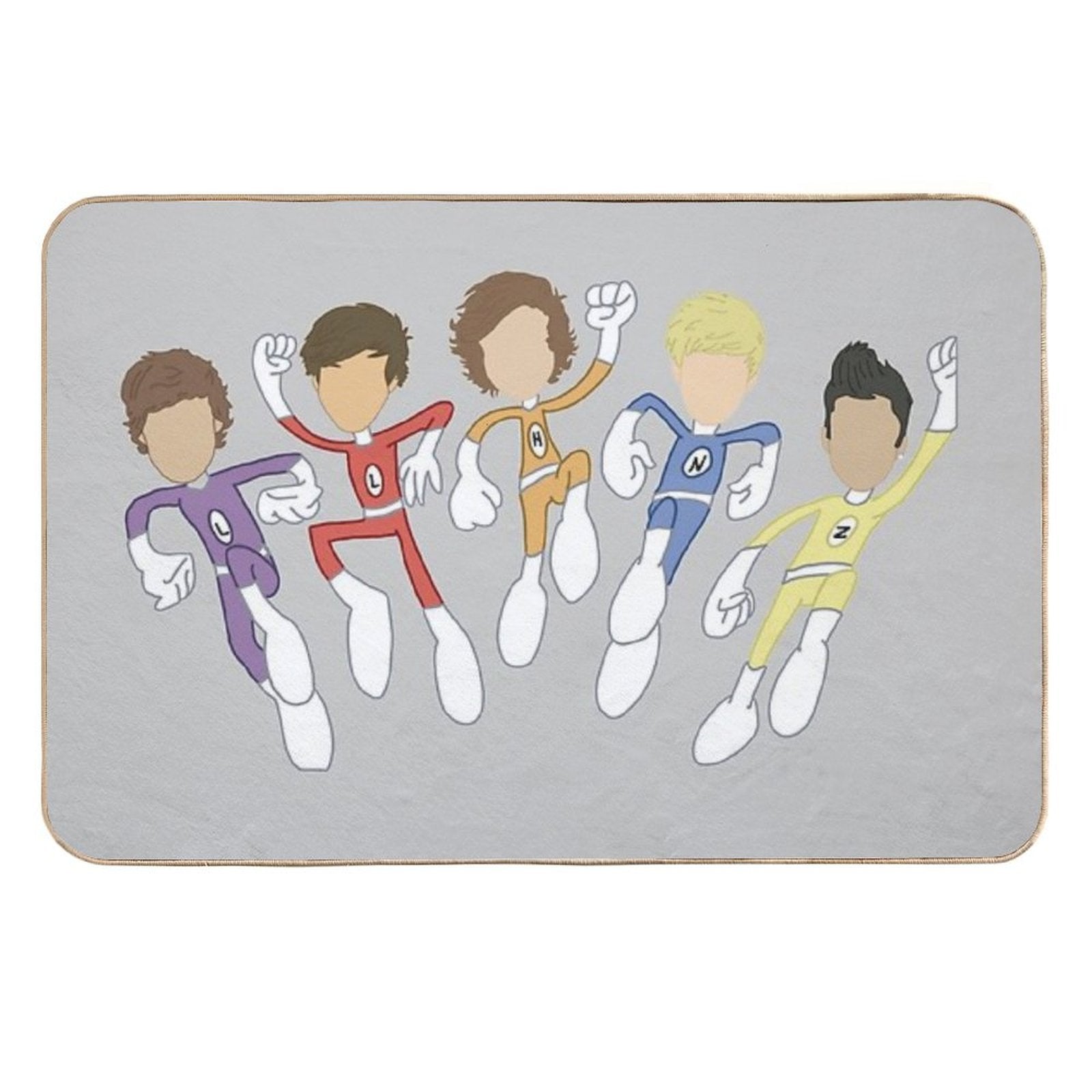 The Adventurous Adventures of One Direction  Pet-Safe Bath Mat