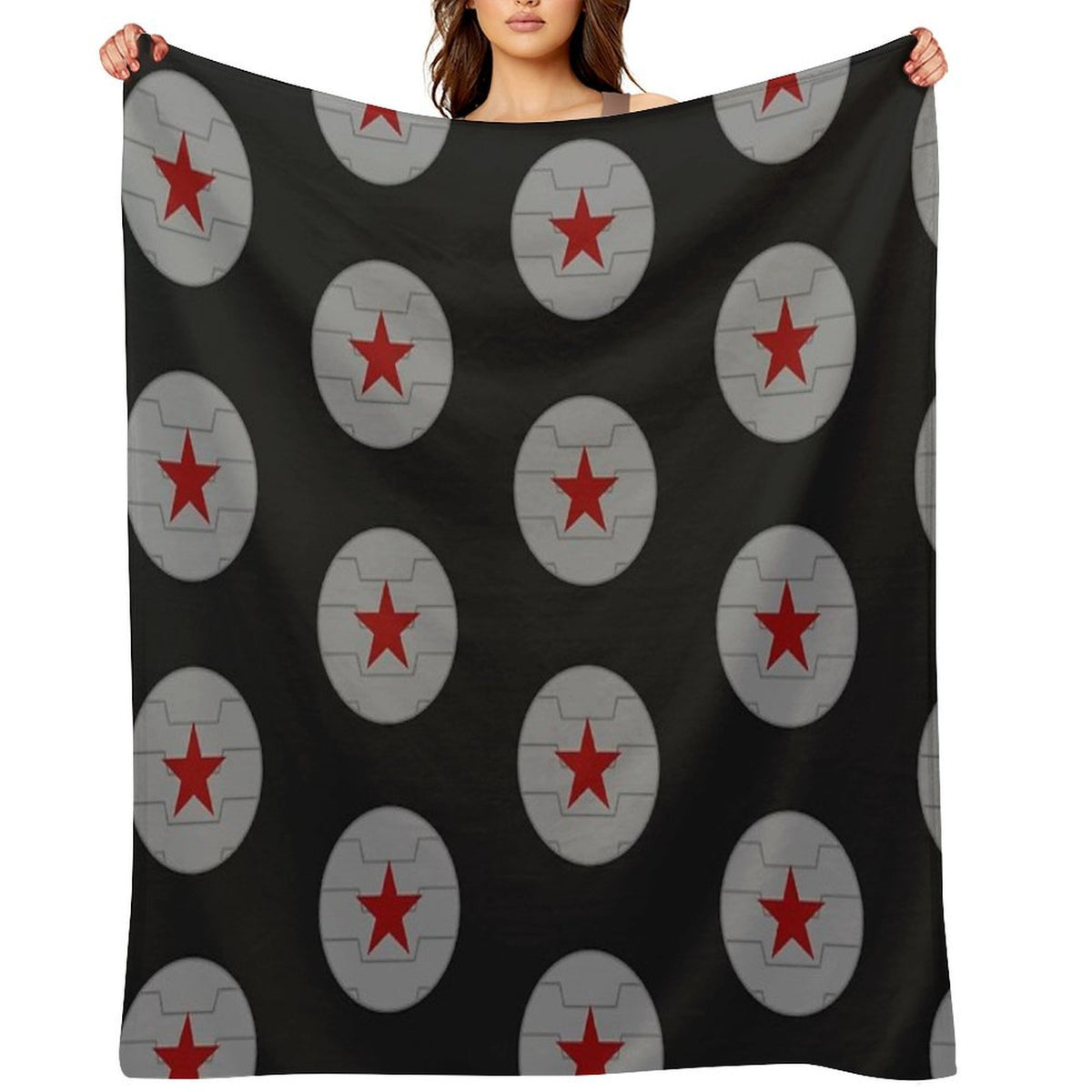 Winter Soldier Emblem Travel-friendly Throw Blanket