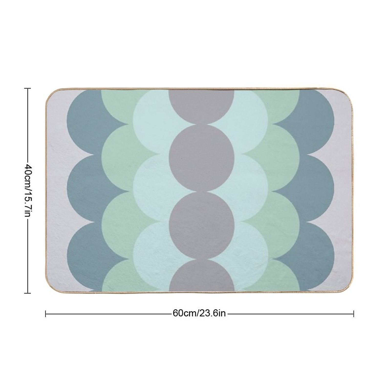 Gradual Mint  Long-Lasting Bath Mat