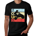 ATV 4th Birthday Party ATV 4 Wheeler Quad Theme Birthday  Heathered Texture T-Shirt