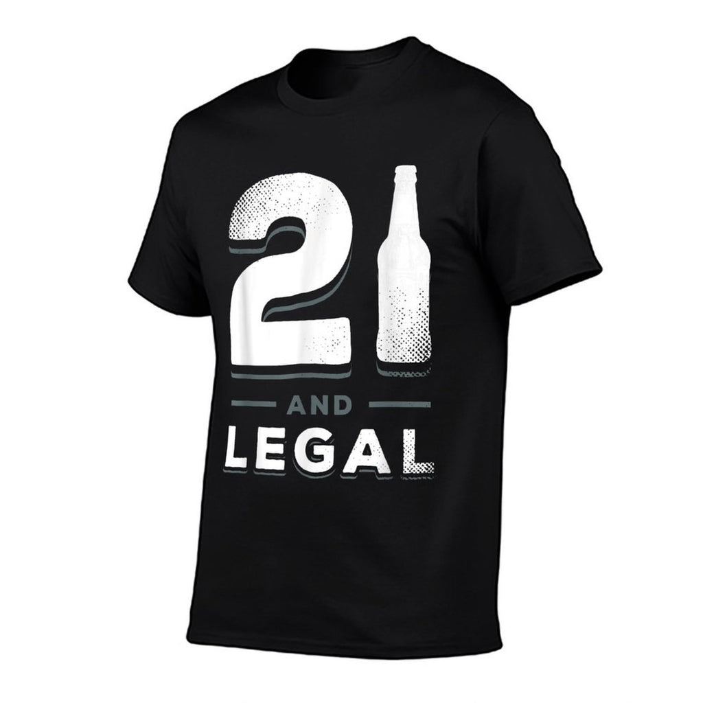 21 Year Old Birthday Gift Him Her Funny 21st Birthday Drink  Slim-fit Cut T-Shirt