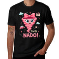 Tornado Two-Nado 2nd Birthday Party for 2-Year-Old Girls  Polyester Blend T-Shirt
