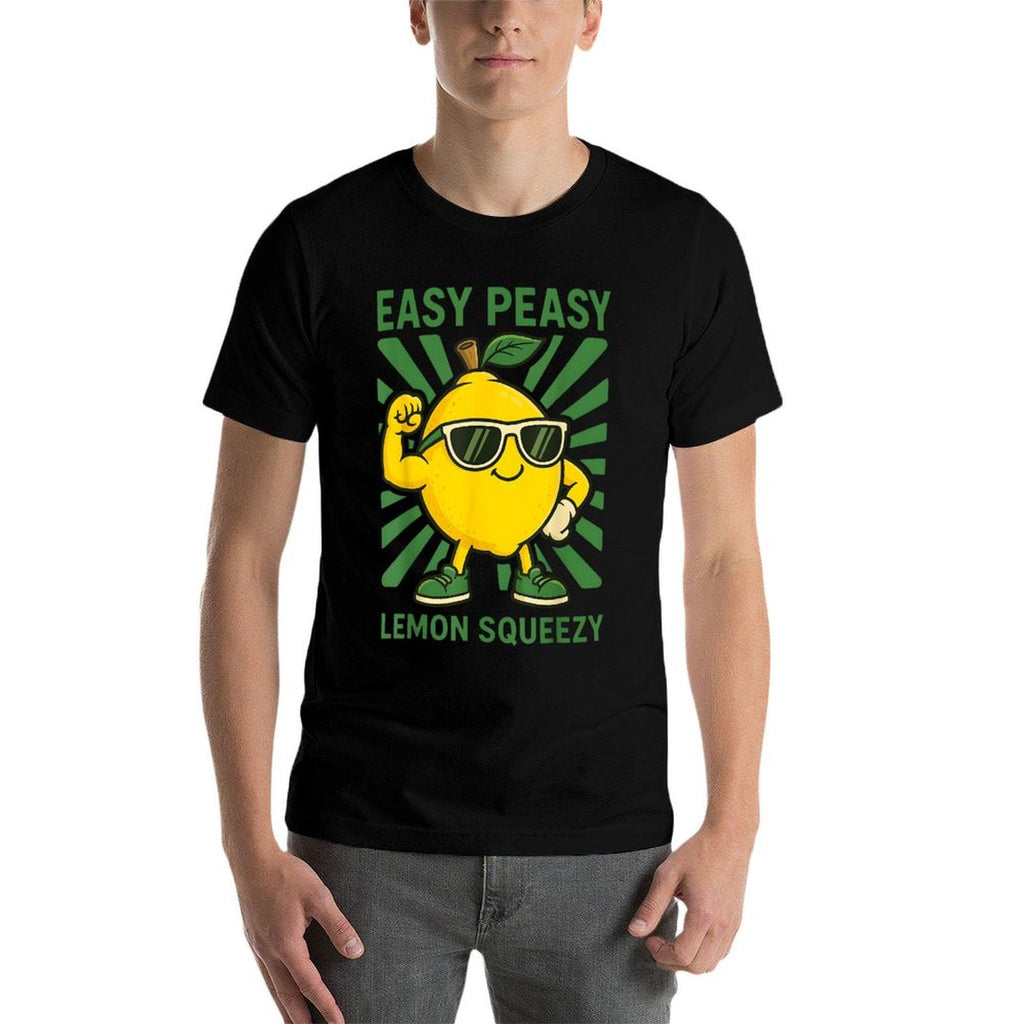 Retro Funny Easy Peasy Lemon Squeezy Gift For Men Women Kids  Stretchy T-Shirt