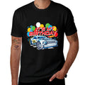 Kids Hot Wheels Its My Birthday Balloons And Confetti  Rolled Sleeves T-Shirt