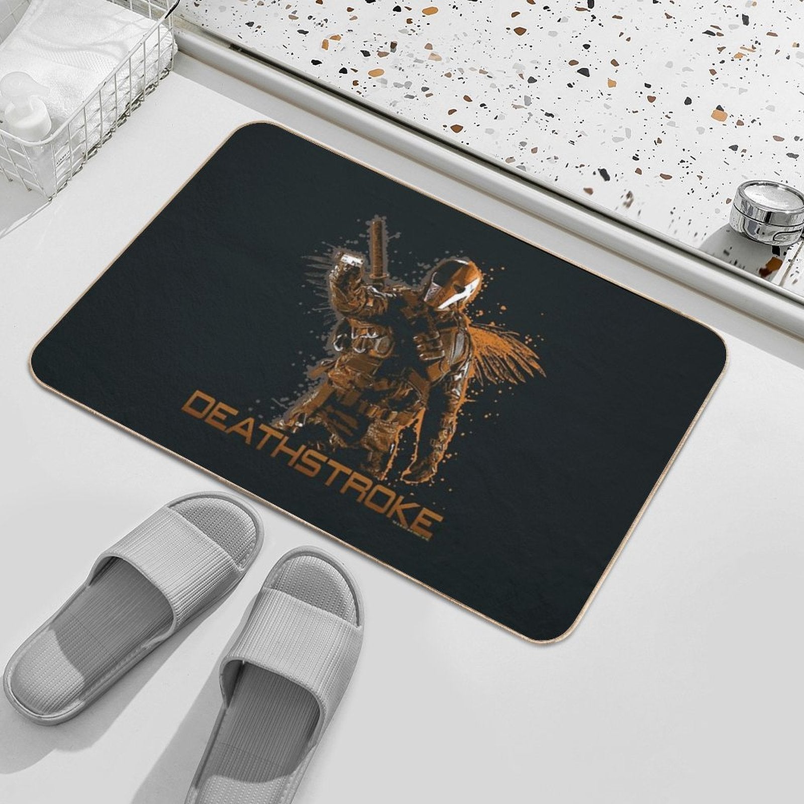 ARW128_Arrow Deathstroke  Pet-Safe Bath Mat