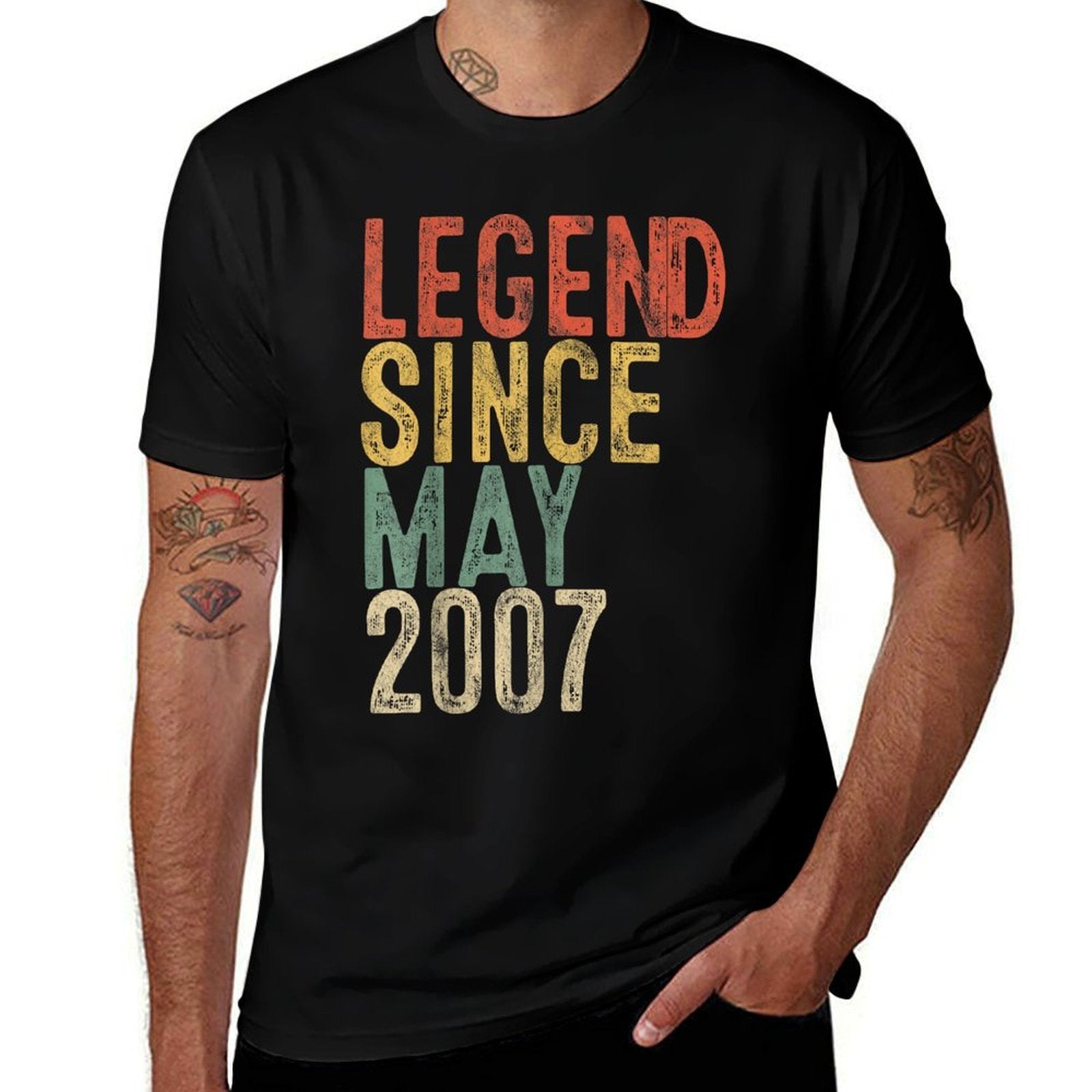 Legend 2007 18th Birthday Gifts for Men Women 18 Year Old  Odor-resistant T-Shirt