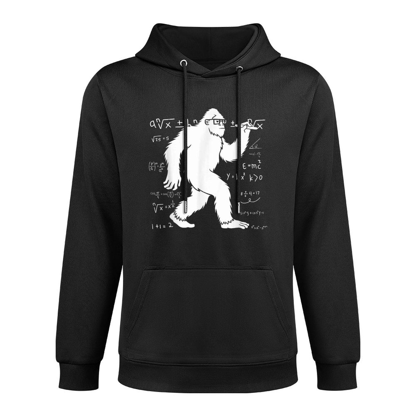 Funny Bigfoot Math Pun For Teachers Students Pi Day Cotton-Polyester Blend Hoodie