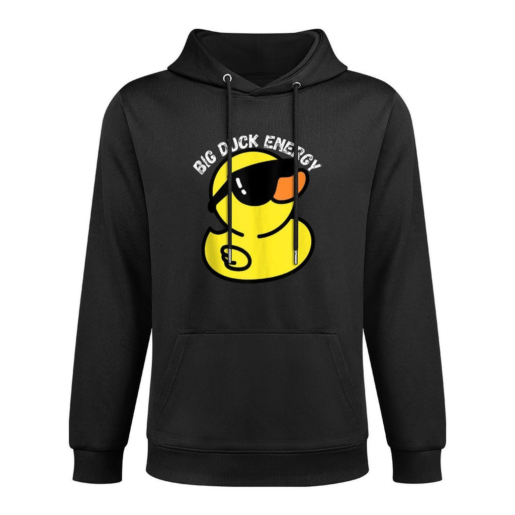 Big Duck Energy  Funny Rubber Ducky Apparel Kangaroo Pocket Hoodie