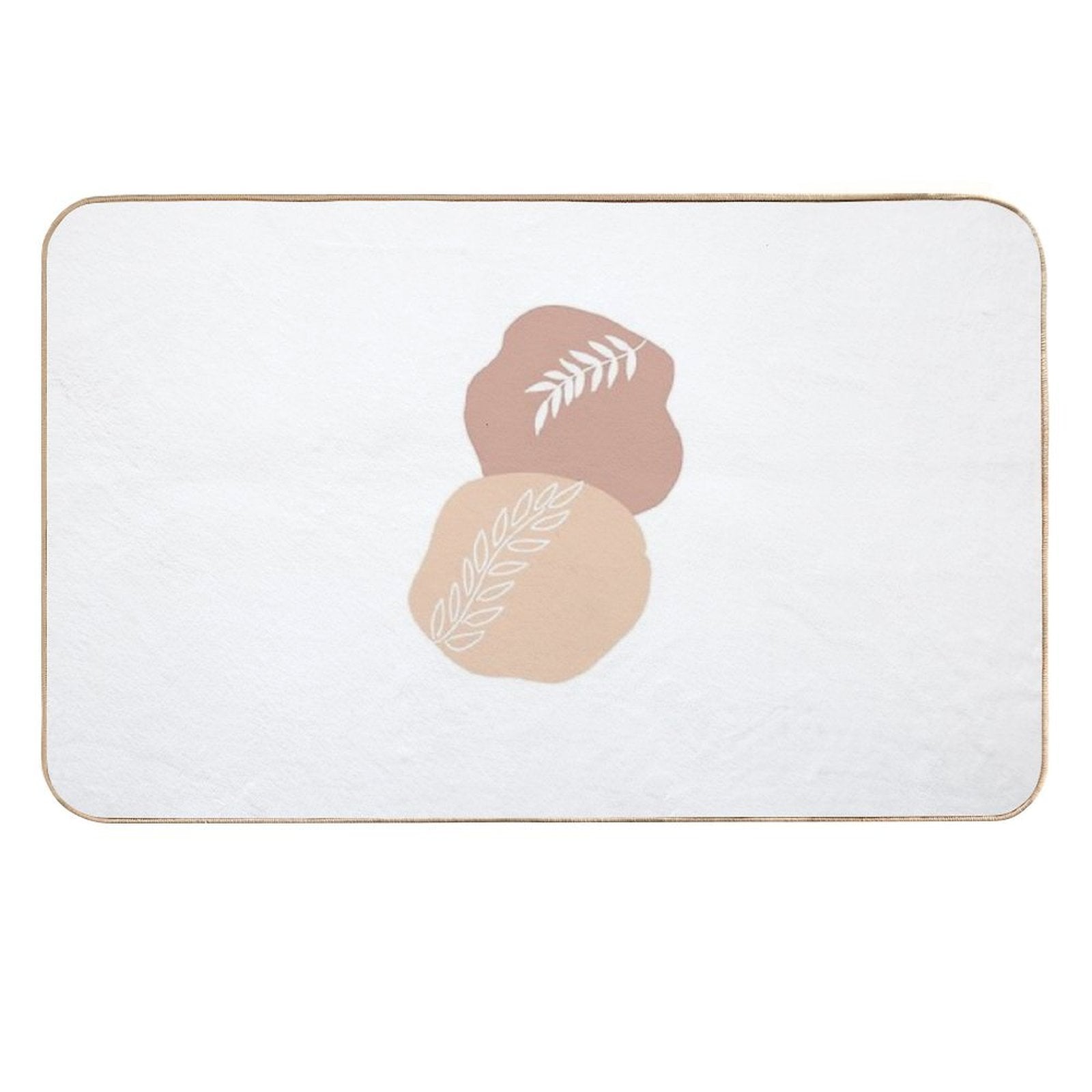 Brown Abstract Art  Multi-Purpose Bath Mat