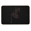 Bagpipes Scotland Musician Woodwind Gifts  Anti-Trip Bath Mat