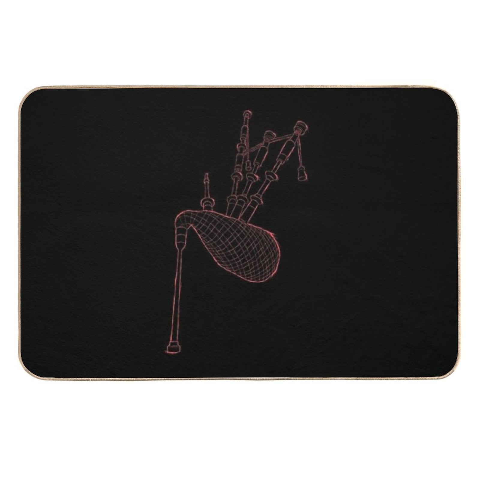 Bagpipes Scotland Musician Woodwind Gifts  Anti-Trip Bath Mat