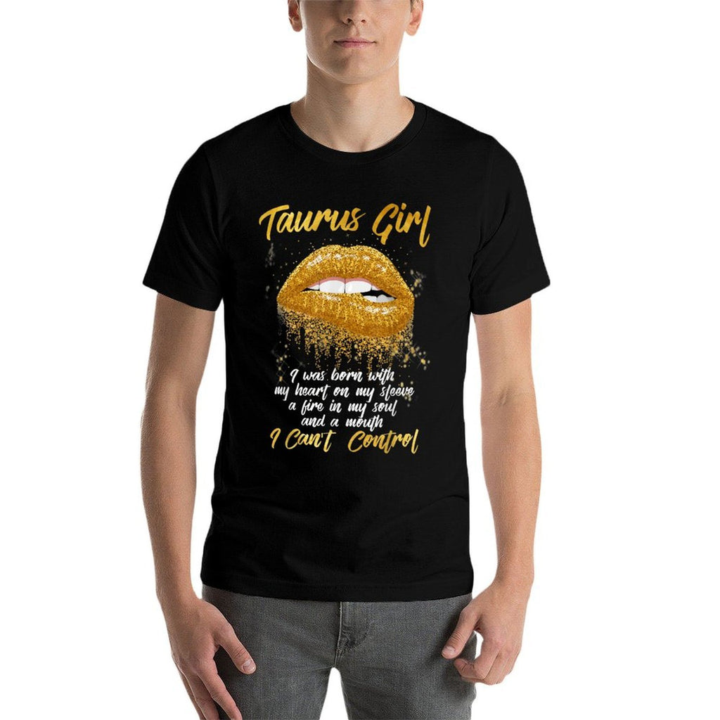 Black Taurus Queen Zodiac Apparel Women's Taurus Zodiac Birthday, Black, Small  Heathered Texture T-Shirt
