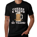 50th Birthday, Funny Beer Drinker Joke  Rolled Sleeves T-Shirt