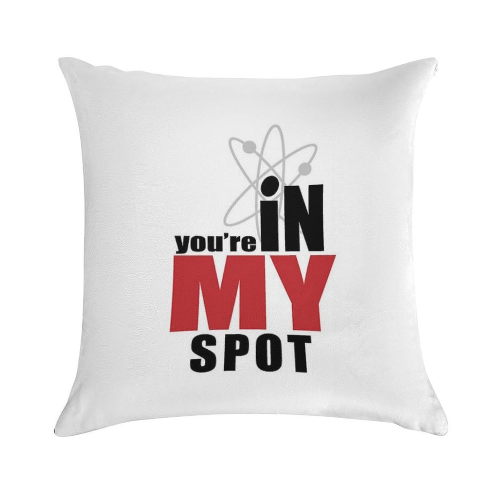My Spot Soft Short Plush Fabric Throw Pillow