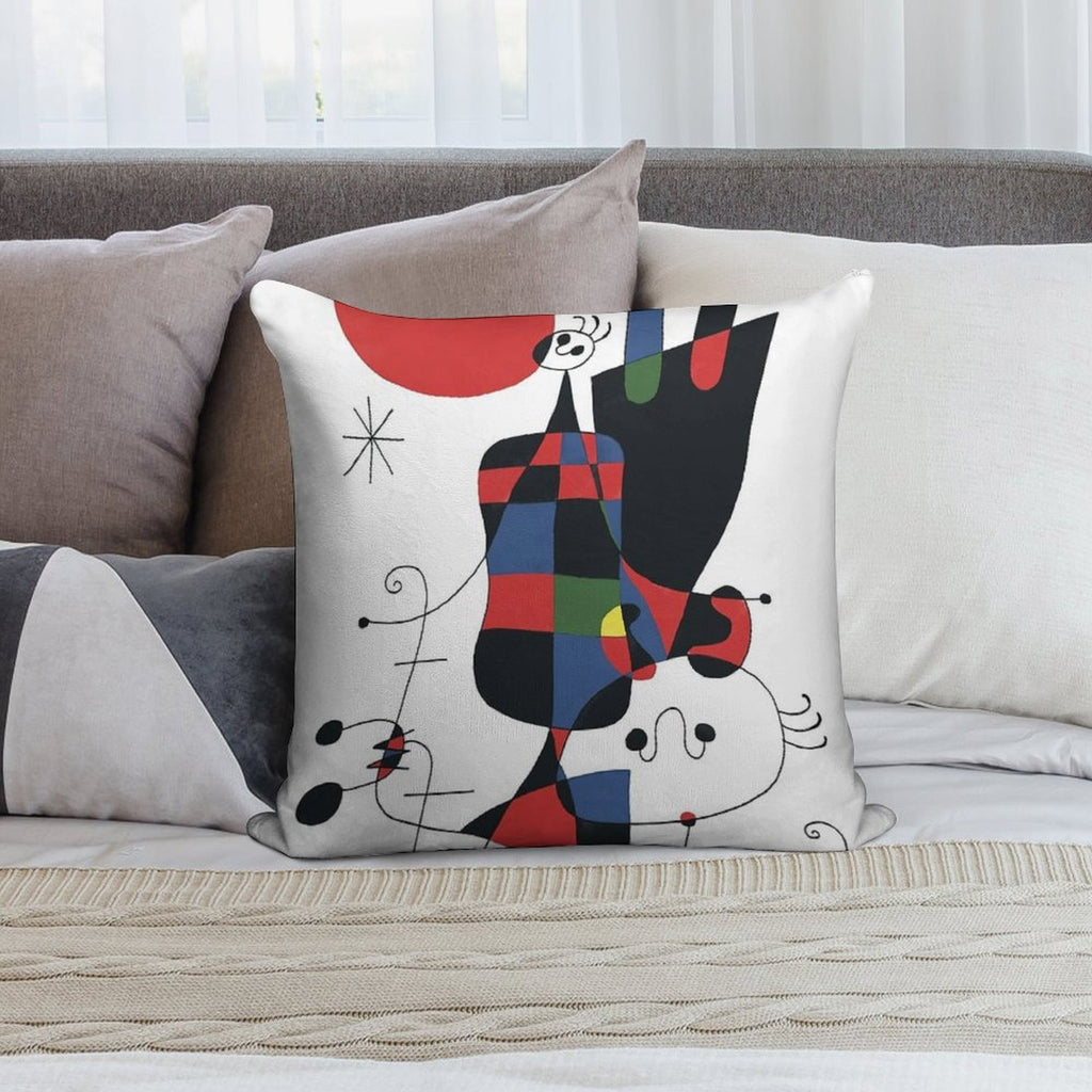 Joan Mirò #1 Soft Ultra-Soft Texture Throw Pillow