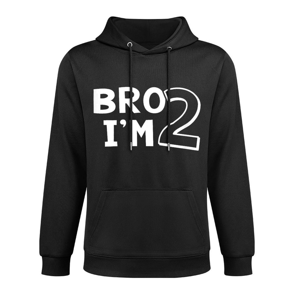 Kids 2nd Birthday Boy Bro I’m 2 Year Old Two Second Toddler Unisex Design Hoodie
