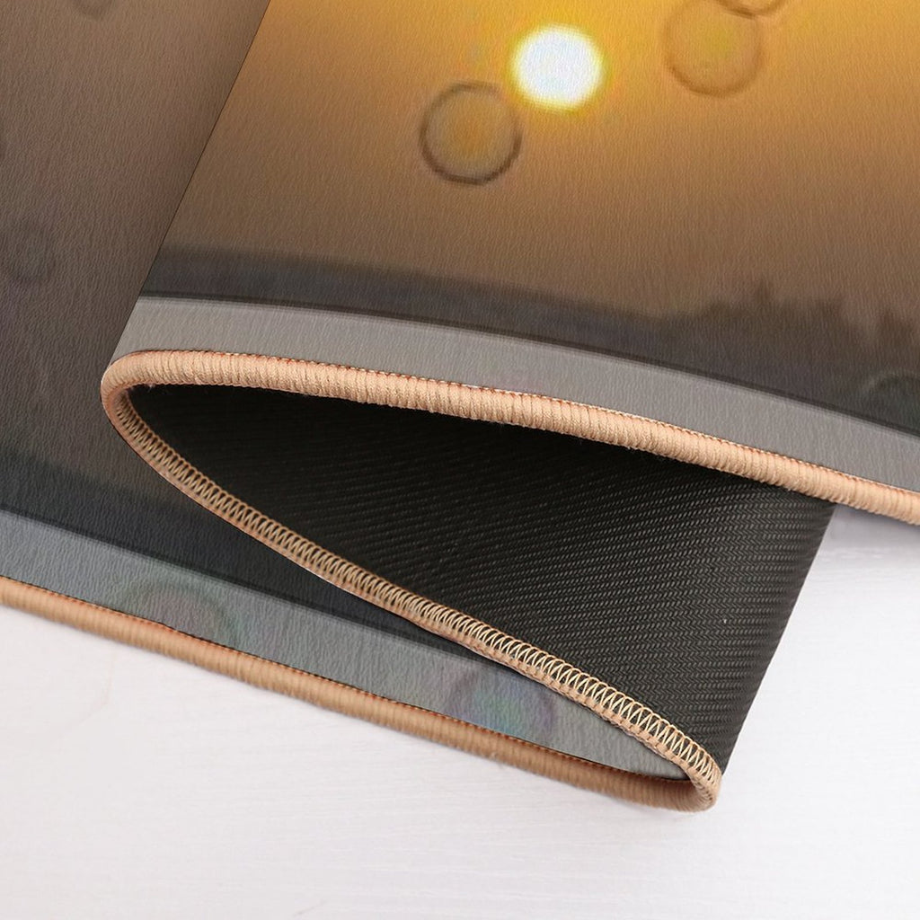 Soap Bubbles at Sunset  Dirt-Trapping Bath Mat