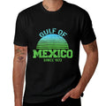 Gulf Of Mexico Forever Since 1672 Vintage Sunset Political  Durable T-Shirt