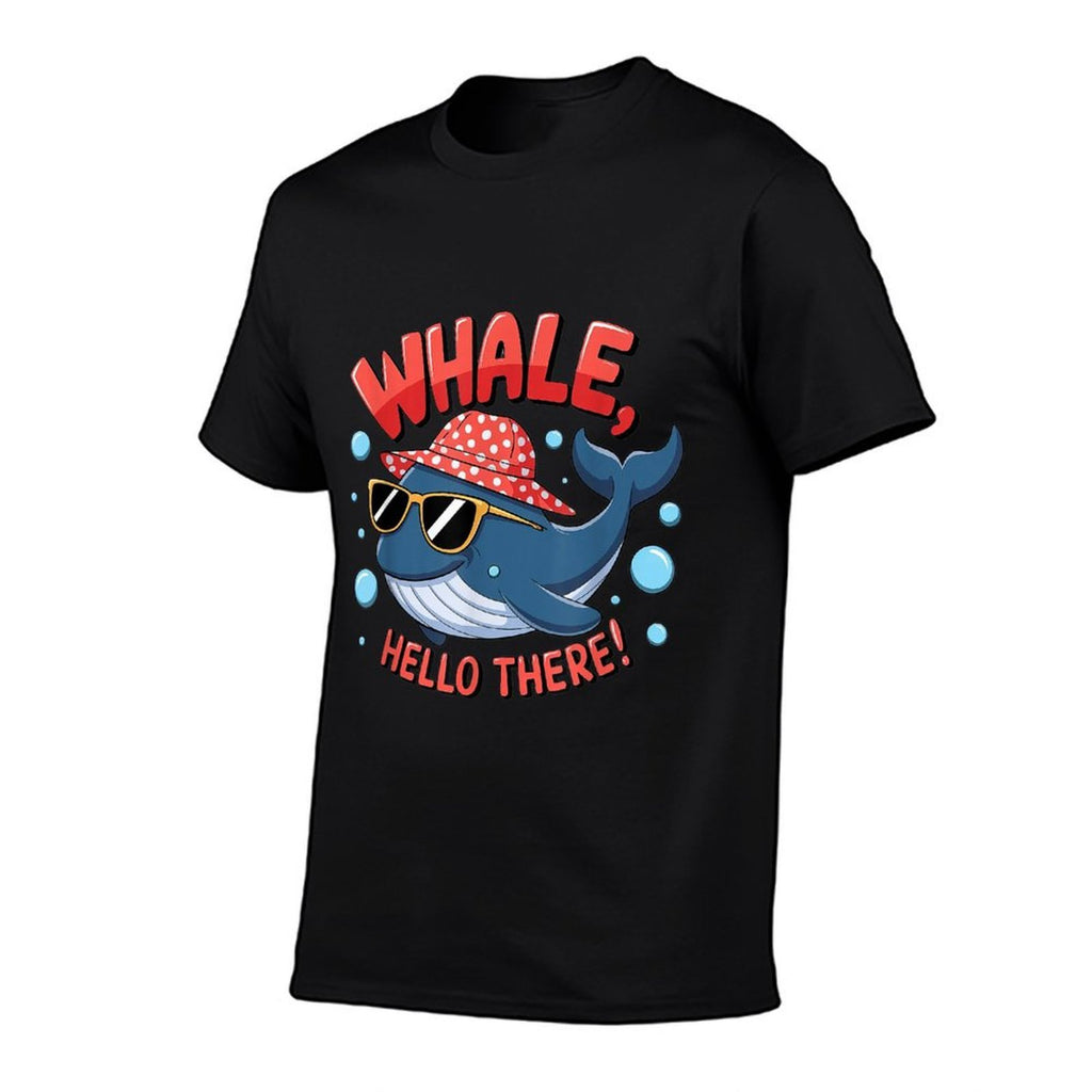 Whale Hello There Playful Cartoon Funny Ocean Fish Lover  Versatile T-Shirt
