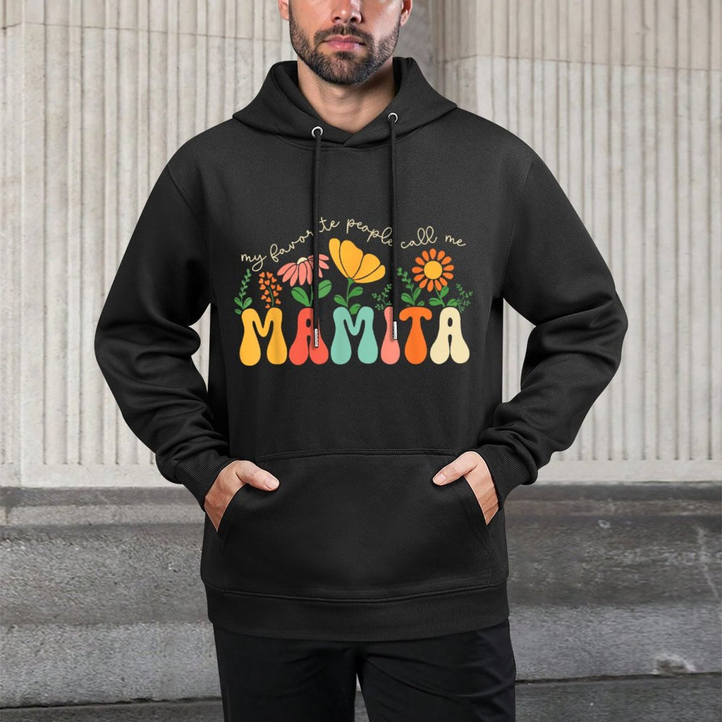 My Favorite People Call Me Mamita Mothers Day Floral Mom Customizable Surface Hoodie