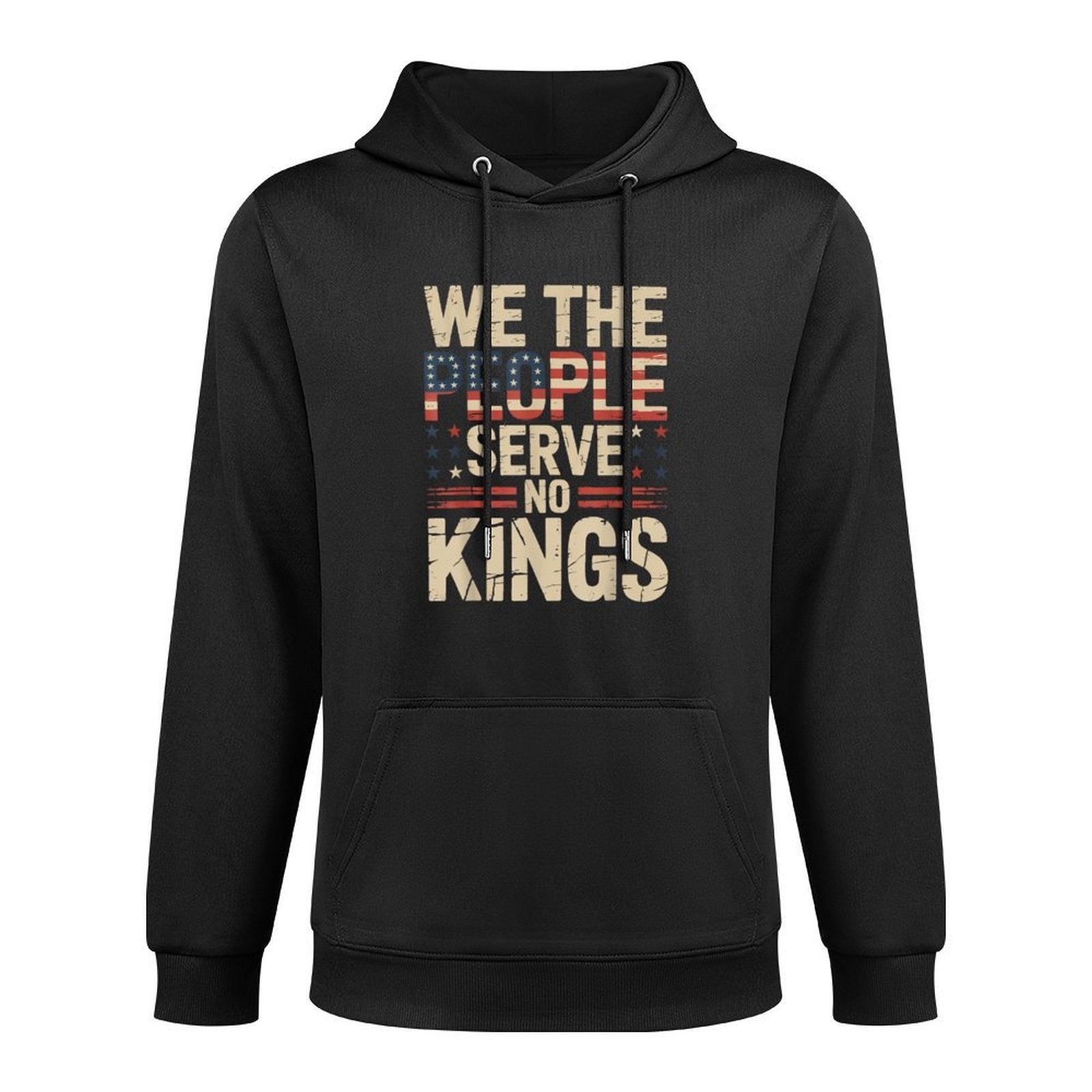 No Kings In America, Democracy, We The People Shape Retention Hoodie
